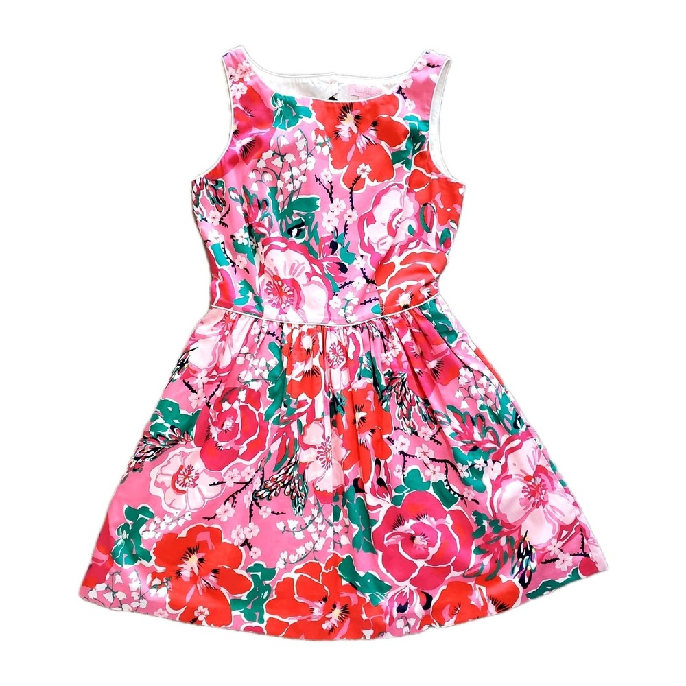 Lilly Pulitzer Women's Size 4 A Thing Called‎ Love Aleesa Floral Dress Pink